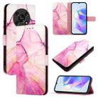 For Honor X30 5G / X9 4G / X9 5G PT003 Marble Pattern Flip Leather Phone Case(Pink Purple Gold) - 1