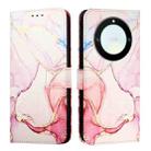For Honor X40 / X9a / Magic5 Lite PT003 Marble Pattern Flip Leather Phone Case(Rose Gold) - 2
