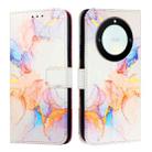 For Honor X40 / X9a / Magic5 Lite PT003 Marble Pattern Flip Leather Phone Case(Marble White) - 2