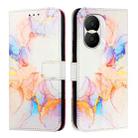 For Honor X40i PT003 Marble Pattern Flip Leather Phone Case(Marble White) - 2