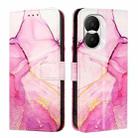 For Honor X40i PT003 Marble Pattern Flip Leather Phone Case(Pink Purple Gold) - 2