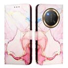 For Honor X9c 5G PT003 Marble Pattern Flip Leather Phone Case(Rose Gold) - 2