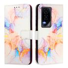 For Honor GT PT003 Marble Pattern Flip Leather Phone Case(Marble White) - 3