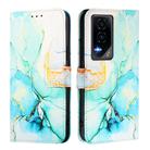 For Honor GT PT003 Marble Pattern Flip Leather Phone Case(Green) - 3