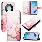 For Honor X9c Smart 5G PT003 Marble Pattern Flip Leather Phone Case(Rose Gold) - 1