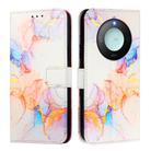 For Honor X9c Smart 5G PT003 Marble Pattern Flip Leather Phone Case(Marble White) - 3