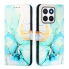 For Honor X8c 4G PT003 Marble Pattern Flip Leather Phone Case(Green) - 2