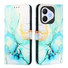 For Honor 400 Lite PT003 Marble Pattern Flip Leather Phone Case(Green) - 2