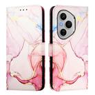 For Honor 400 Pro PT003 Marble Pattern Flip Leather Phone Case(Rose Gold) - 2