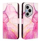 For Honor 400 Pro PT003 Marble Pattern Flip Leather Phone Case(Pink Purple Gold) - 2