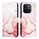 For Honor X6c 4G PT003 Marble Pattern Flip Leather Phone Case(Rose Gold) - 2