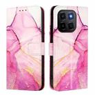 For Honor X6c 4G PT003 Marble Pattern Flip Leather Phone Case(Pink Purple Gold) - 2