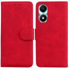 For Honor X5 Plus / Play 40C Skin Feel Pure Color Flip Leather Phone Case(Red) - 1