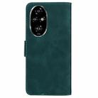 For Honor 200 Pro 5G Skin Feel Pure Color Flip Leather Phone Case(Green) - 3