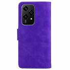 For Honor 200 Lite Global Skin Feel Pure Color Flip Leather Phone Case(Purple) - 3