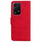 For Honor 200 Lite Global Skin Feel Pure Color Flip Leather Phone Case(Red) - 3