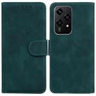 For Honor 200 Lite Global Skin Feel Pure Color Flip Leather Phone Case(Green) - 1