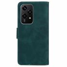 For Honor 200 Lite Global Skin Feel Pure Color Flip Leather Phone Case(Green) - 3