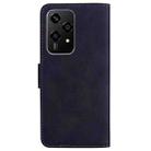 For Honor 200 Lite Global Skin Feel Pure Color Flip Leather Phone Case(Black) - 3