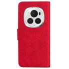 For Honor Magic6 Pro Skin Feel Pure Color Flip Leather Phone Case(Red) - 3