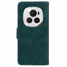 For Honor Magic6 Pro Skin Feel Pure Color Flip Leather Phone Case(Green) - 3