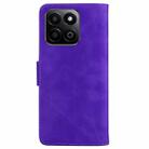 For Honor Play 60 Plus Skin Feel Pure Color Flip Leather Phone Case(Purple) - 3