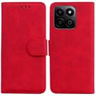 For Honor Play 60 Plus Skin Feel Pure Color Flip Leather Phone Case(Red) - 1