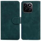 For Honor Play 60 Plus Skin Feel Pure Color Flip Leather Phone Case(Green) - 1