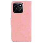 For Honor Play 60 Plus Skin Feel Pure Color Flip Leather Phone Case(Pink) - 3