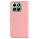 For Honor X6b Skin Feel Pure Color Flip Leather Phone Case(Pink) - 3