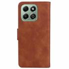 For Honor X6b Skin Feel Pure Color Flip Leather Phone Case(Brown) - 3