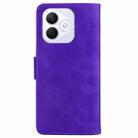 For Honor X60i Skin Feel Pure Color Flip Leather Phone Case(Purple) - 3