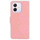 For Honor X60i Skin Feel Pure Color Flip Leather Phone Case(Pink) - 3