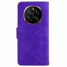 For Honor Magic7 Skin Feel Pure Color Flip Leather Phone Case(Purple) - 3