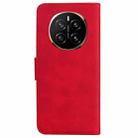 For Honor Magic7 Skin Feel Pure Color Flip Leather Phone Case(Red) - 3