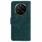 For Honor Magic7 Skin Feel Pure Color Flip Leather Phone Case(Green) - 3