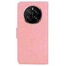 For Honor Magic7 Skin Feel Pure Color Flip Leather Phone Case(Pink) - 3