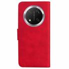 For Honor X9c Skin Feel Pure Color Flip Leather Phone Case(Red) - 3