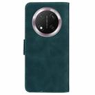 For Honor X9c Skin Feel Pure Color Flip Leather Phone Case(Green) - 3