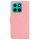 For Honor X8c 4G Skin Feel Pure Color Flip Leather Phone Case(Pink) - 3