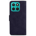 For Honor X8c 4G Skin Feel Pure Color Flip Leather Phone Case(Black) - 3