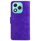 For Honor 400 Lite Skin Feel Pure Color Flip Leather Phone Case(Purple) - 3