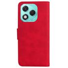 For Honor 400 Lite Skin Feel Pure Color Flip Leather Phone Case(Red) - 3