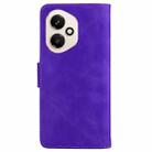For Honor 400 Global 156.5mm Skin Feel Pure Color Flip Leather Phone Case(Purple) - 3