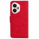 For Honor 400 Global 156.5mm Skin Feel Pure Color Flip Leather Phone Case(Red) - 3