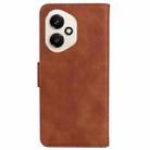 For Honor 400 Global 156.5mm Skin Feel Pure Color Flip Leather Phone Case(Brown) - 3