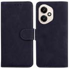 For Honor 400 Global 156.5mm Skin Feel Pure Color Flip Leather Phone Case(Black) - 1