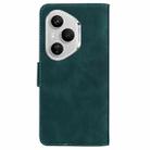 For Honor 400 Pro Global 160.8mm Skin Feel Pure Color Flip Leather Phone Case(Green) - 3
