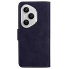 For Honor 400 Pro Global 160.8mm Skin Feel Pure Color Flip Leather Phone Case(Black) - 3