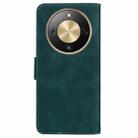 For Honor X70 5G Skin Feel Pure Color Flip Leather Phone Case(Green) - 3